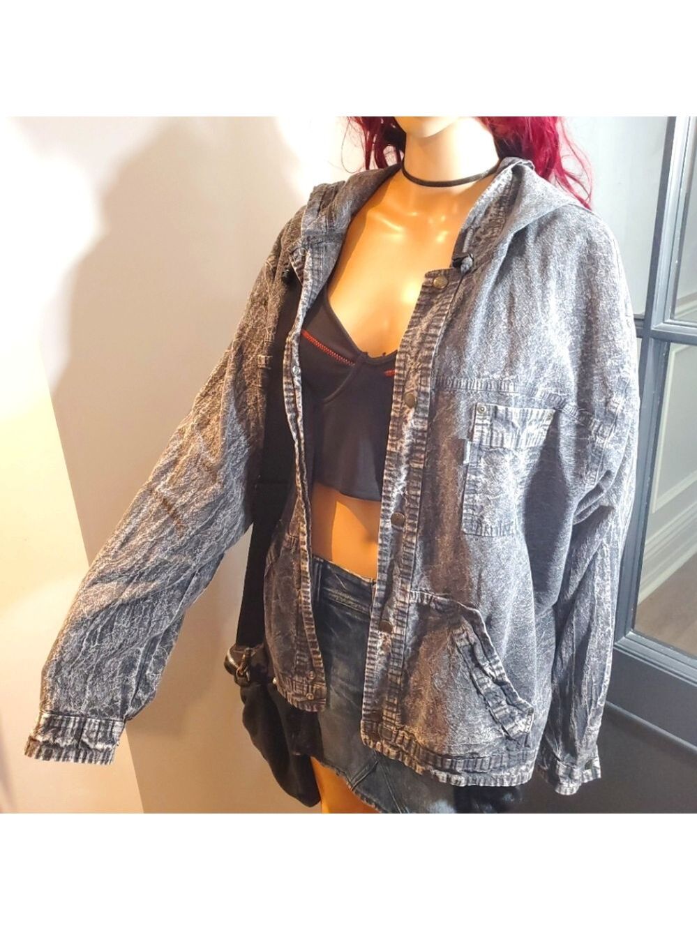 Baggy Distressed Trench Coat